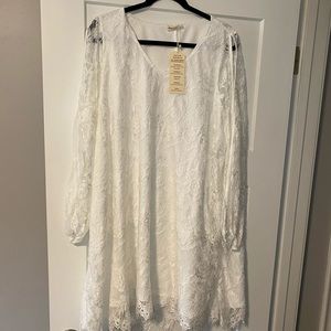 White brand new dress